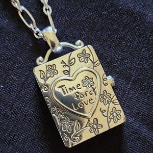 Brighton "Time for Love" Watch Locket Necklace – 24”